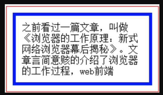 盒模型-什么是“盒子”